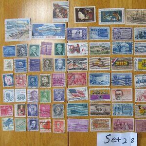 COPY - Lot Of 100 Assorted U.S. Stamps mostly from 1950 through 1981